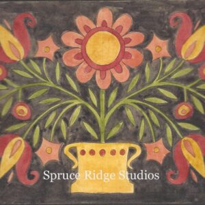 Fraktur Flowers (33" x 25")