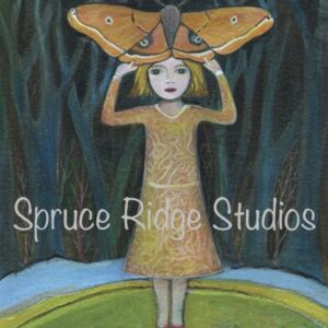 The Orange Moth-NEW!  (24" x 31.25")