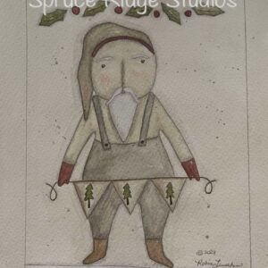 Santa with Tree Banner (18" x 24")