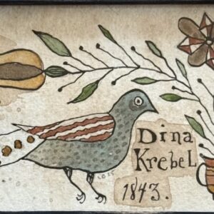 Fraktur Bird-Dina Krebel (28" x 17.25")