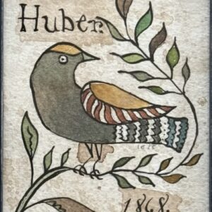 Fraktur Bird-Eliza Huber (19" x 28")
