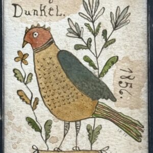 Fraktur Bird - Margreda Dunkel (18" x 28")