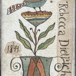 Fraktur Bird-Rebecca Dietrich (19" x 28")