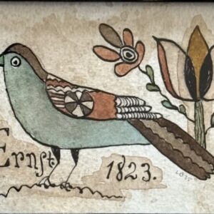 Fraktur Bird-Susanna Ernst (28" x 17.25")